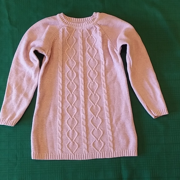 Rococo Girls Shiny Pink Pull Over Sweater - Picture 1 of 8